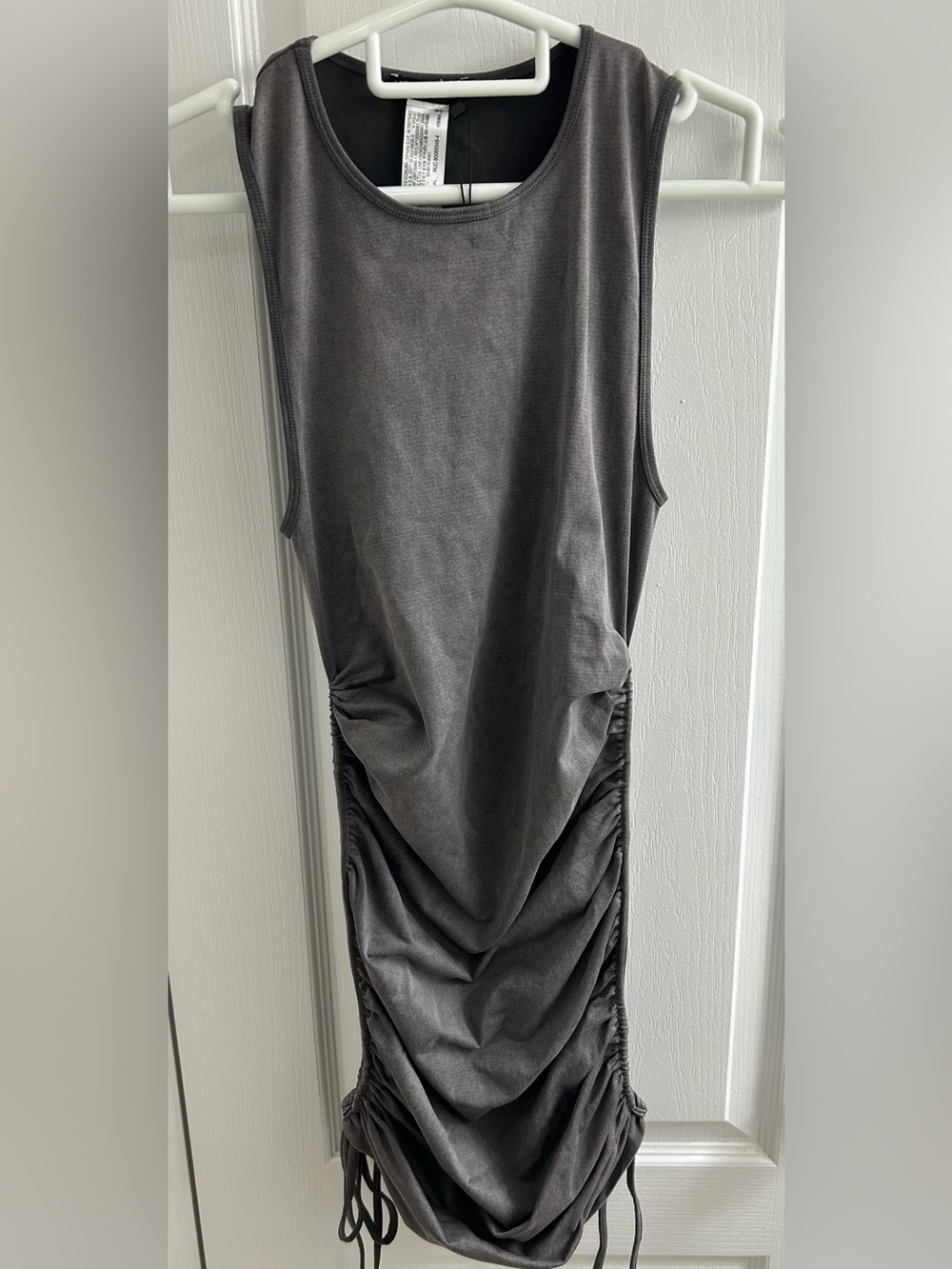 Zara Sleeveless Ruched Bodycon Dress